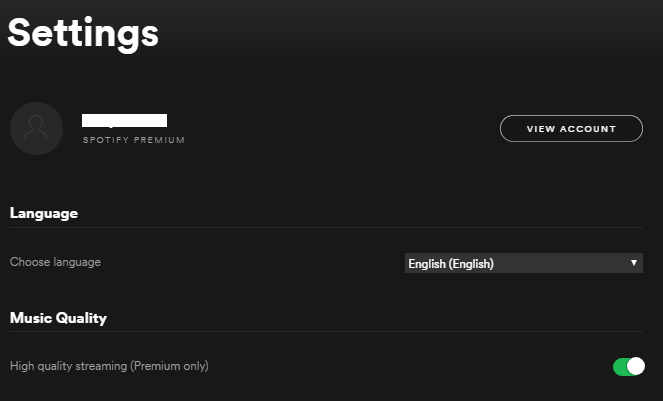 spotify kvalitu