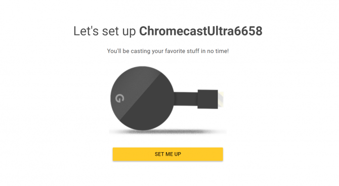 nastavenie chromecast ultra