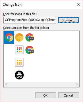 Zmeňte ikonu aplikácie Windows