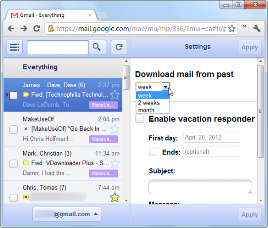 google mail offline