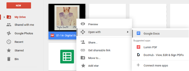 google drive docs