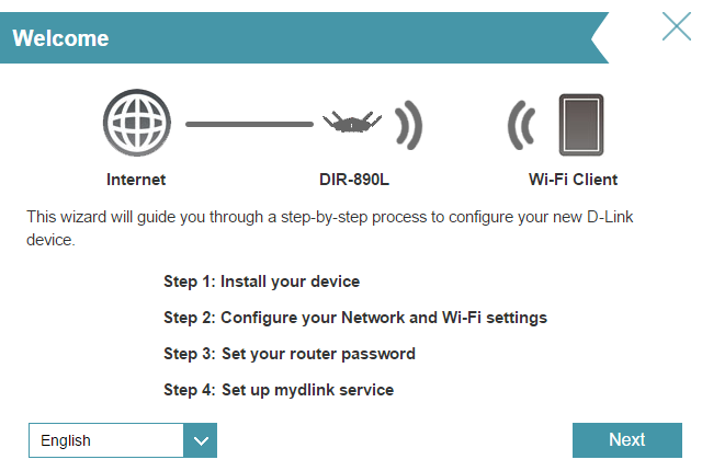 dlink vedený konfiguračný nástroj ultra router