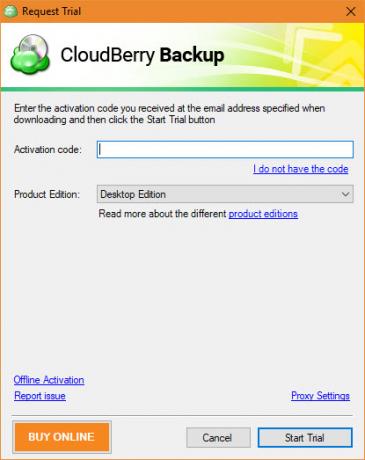 CloudBerry Backup chráni súbory v systémoch Windows, Mac a Linux 03 Aktivácia skúšobnej verzie CloudBerry Backup