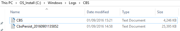 CBS súbory v priečinku