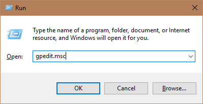 Windows Spustite GPEdit