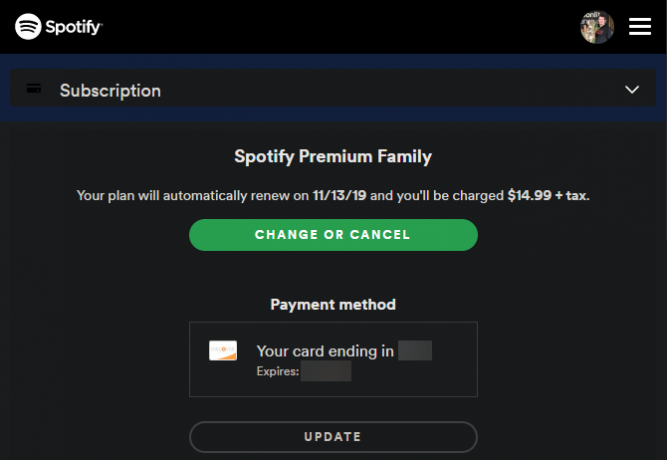 Spotify Premium Subscription