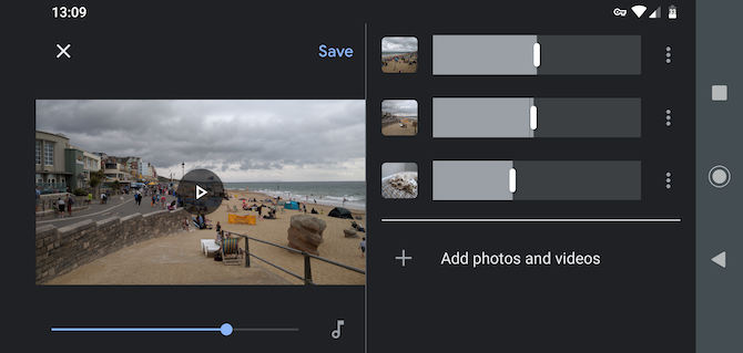 google photos videos