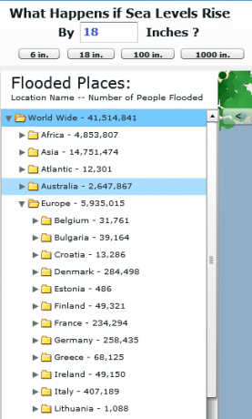 GlobalFloodMap: Interaktívna mapa vzostupu hladiny mora thumb65