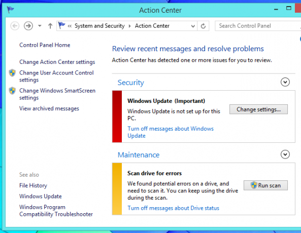 use-windows-action-stred-to-find-problémy