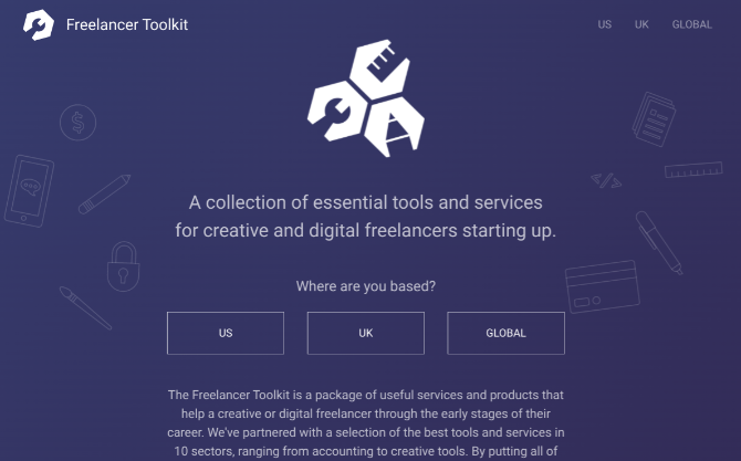 The Freelancer Toolkit by Twine pre právne, poisťovacie, finančné a iné zdroje