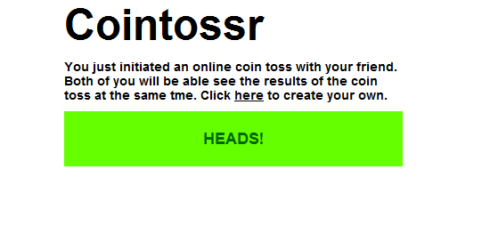 Cointossr: Hodte mincu online cointossr2