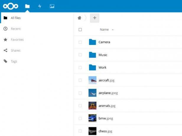 Používateľské rozhranie Nextcloud