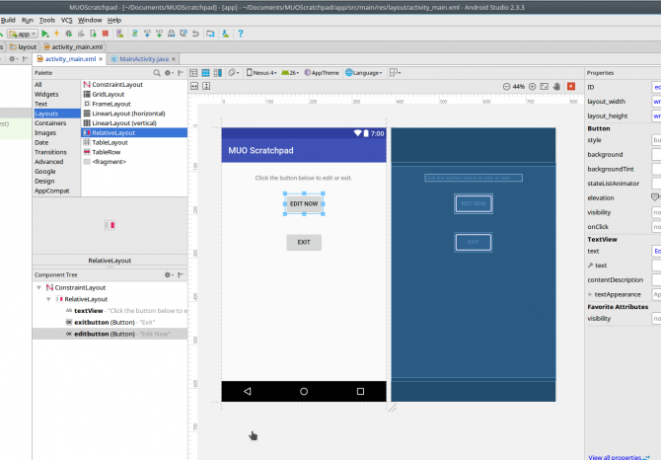 android vytvoriť aplikáciu androidstudio Layouteitor