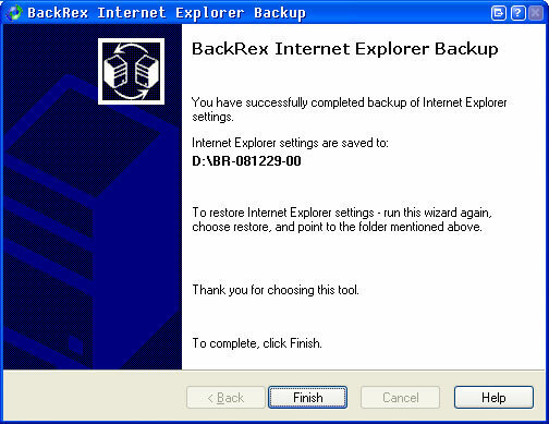 Zálohovanie a obnovenie nastavení prehliadača Internet Explorer iebackup7