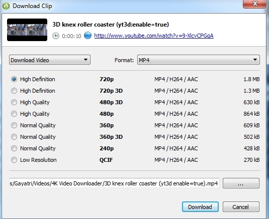 4K-Downloader-download-YouTube-Ostatné-Video-ľahko 3D Videá