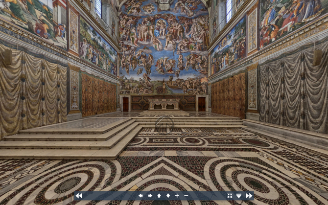 Virtuálna prehliadka Sixtínskej kaplnky