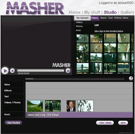 Masher: Vytvárajte videá zmiešaním videoklipov, fotografií a hudby masher1