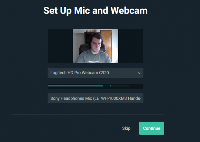 Streamlabs Mic and Webcam