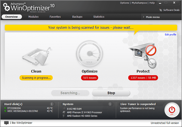 ashampoo-winoptimizer-skenovanie