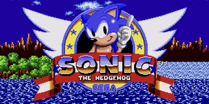 Sonic the Hedgehog hlavná obrazovka