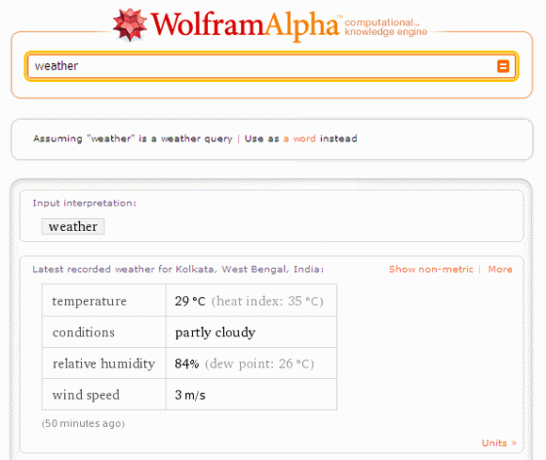 10 hľadaných výrazov, aby ste mohli dobre využiť Wolfram Alpha Každý deň počasie Wolfram