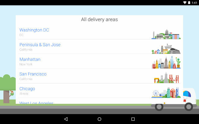 Google Apps - shopping-Express Miesta