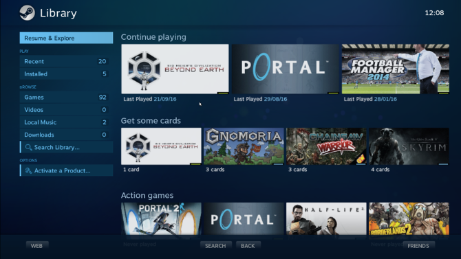 Režim Windows Steam pre veľké obrázky