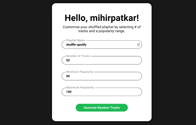 Funkcia Shuffle Spotify vytvorí náhodný zoznam skladieb na základe ich obľúbenosti