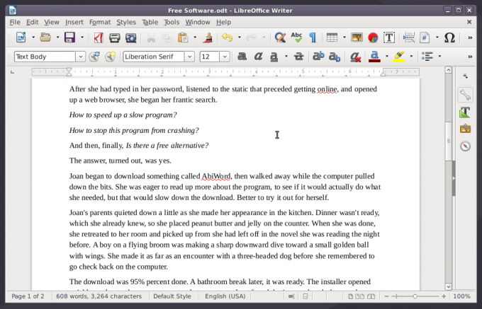 LibreOffice na serveri Devuan