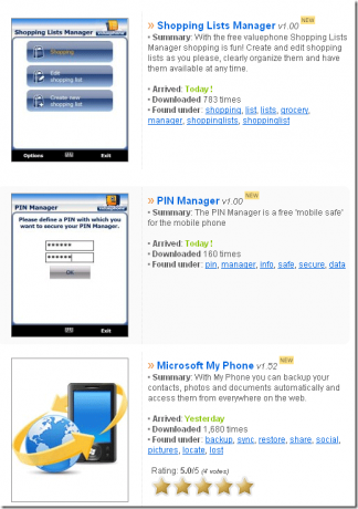 Windows Mobile 6 freeware -