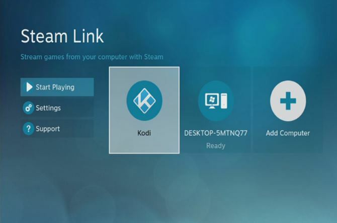 Ikona Kodi po inštalácii na Steam Link