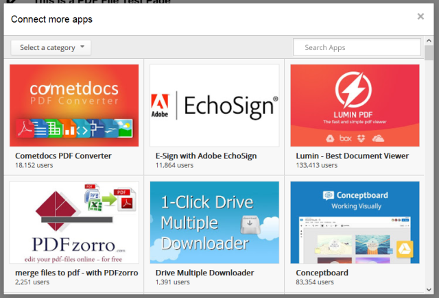 Connect-PDF aplikácie google-drive-