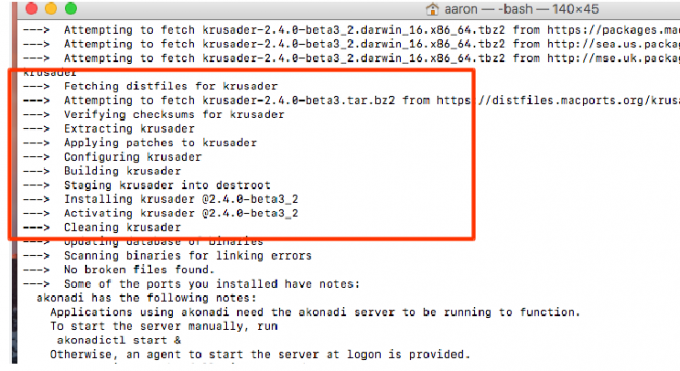 intro macports krusader install3