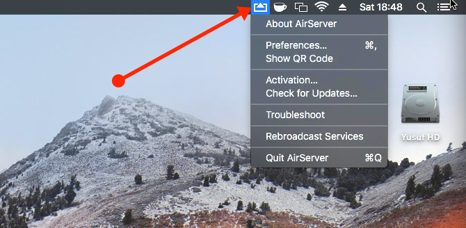 Mac Otvorte AirServer