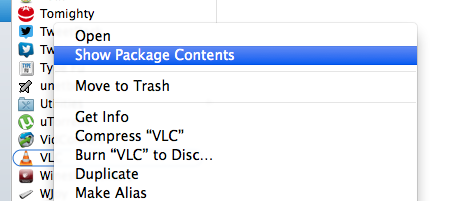 vlc-show-Package-obsah