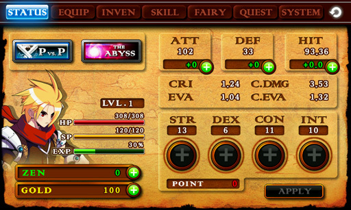 Android RPG hra