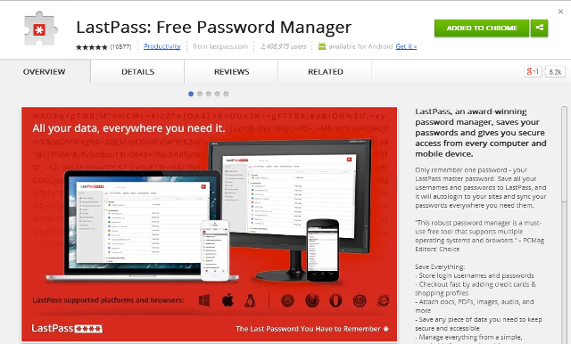 LastPass bez-password-manager-chrome