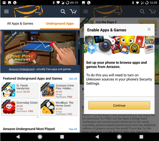 Android amazon povolenie