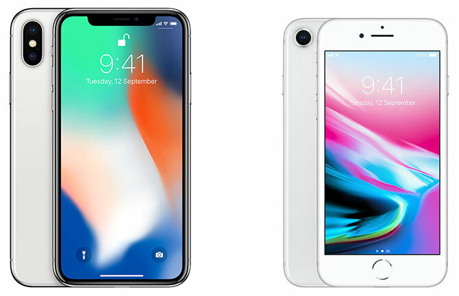 iPhone X a iPhone 8