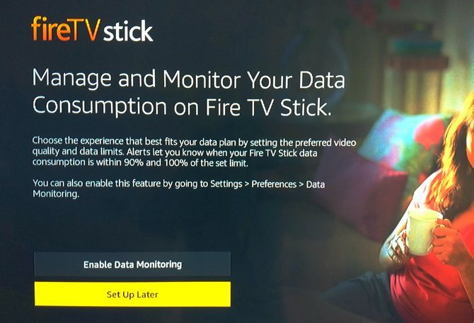 Nastavenie Amazon Fire TV Stick: správa a monitorovanie spotreby údajov