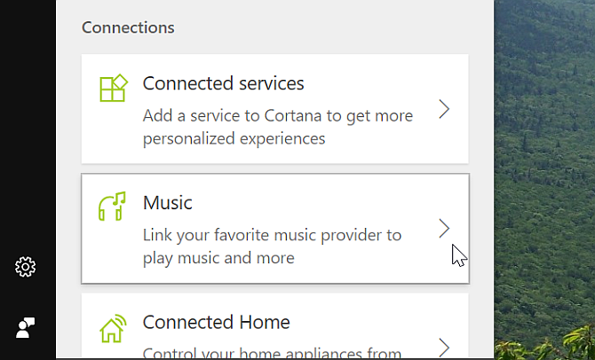 Hudba Cortana Desktop Connect