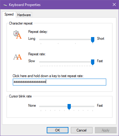 klávesnica reality-control-panel-repeat-rate-delay