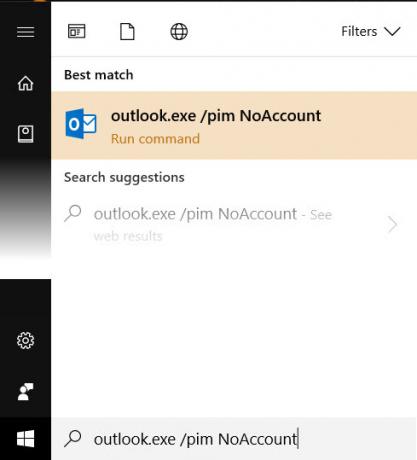 Príkaz Microsoft Outlook