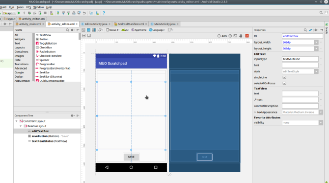 android vytvoriť aplikáciu androidstudio screen2 layout