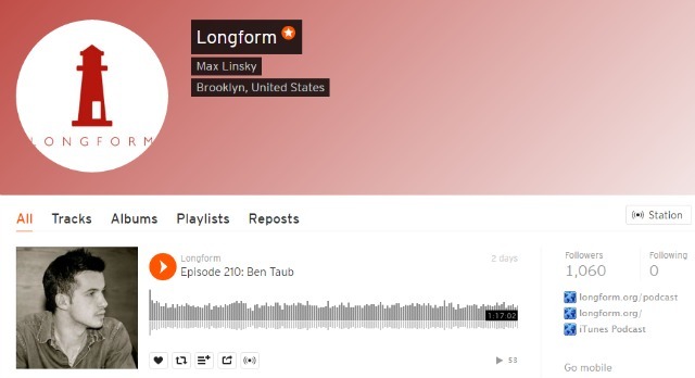 Podcast Longform na SoundCloud