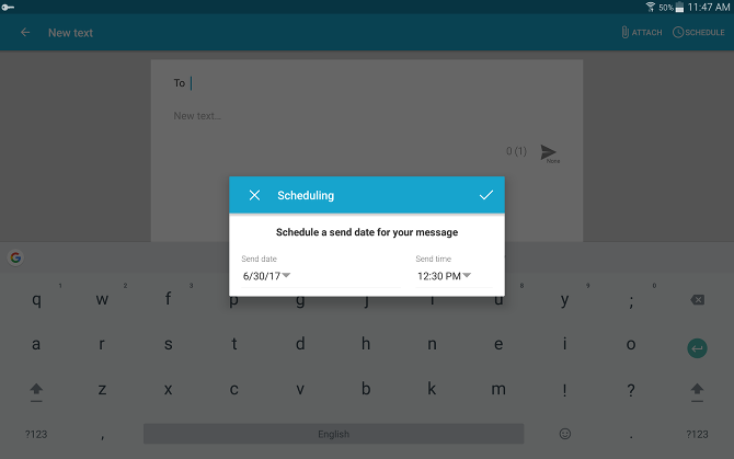 Ako odosielať a prijímať textové správy na tablete Android Android Android mysmy
