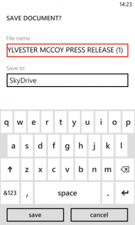 skydrive pre Windows phone