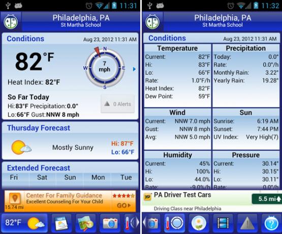 Weatherbug pre android