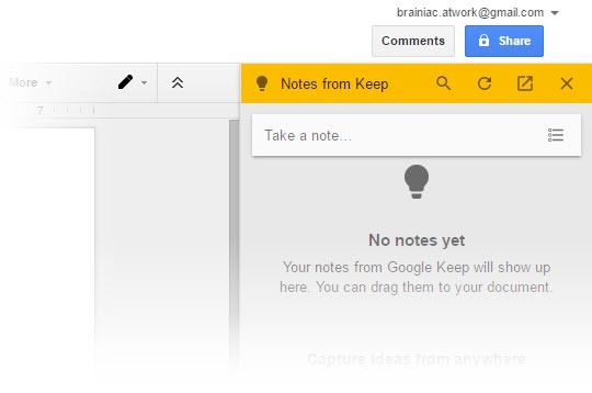 Preneste silu aplikácie Google Keep na Dokumenty Google pomocou jediného kliknutia Google Keep Drag Notes