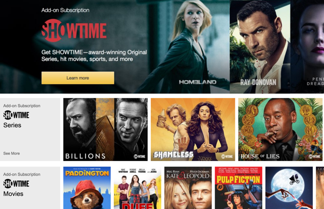 amazon showtime